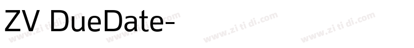 ZV DueDate字体转换